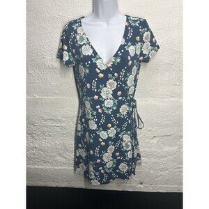 Aéropostale women’s blue floral dress size medium